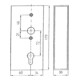 BEVER Boîtier de serrure de porte 560 561 P avec serrure zinguée, PZ D60, E72, VK8, 43 carré-5