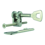 BEVER Clé Buntbart 712,2 - Boîte sous blister - Zinc moulé sous pression