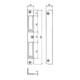 BEVER Plaque de fermeture d'angle 4 HAT 22x200x22 rond galvanisé-4