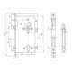 BEVER Serrure à encastrer 242 P TGL PZW72/8 D55, F18x220rd, Si, DR-4