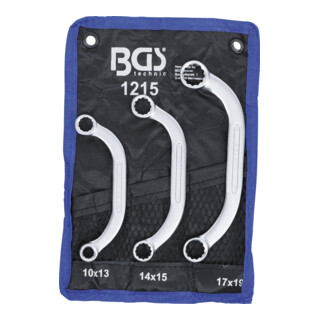 BGS Aanzet- en bloksleutelset SW 10x13 - 17x19 mm 3 delig