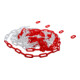 BGS Absperrkette, rot / weiß, 4 Karabiner, Kunststoff, 7,5 m-2