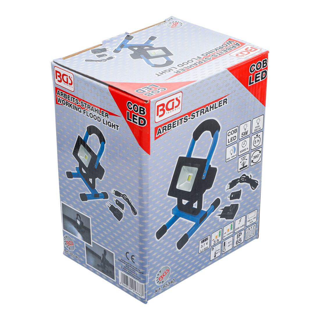 BGS Accu-werklamp, COB-LED, 5 W