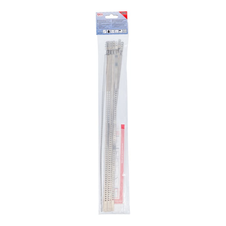 BGS Achsmanschetten-Schellen-Satz, Edelstahl, rostfrei, 7 mm, 50 - 120 mm, 10-tlg.