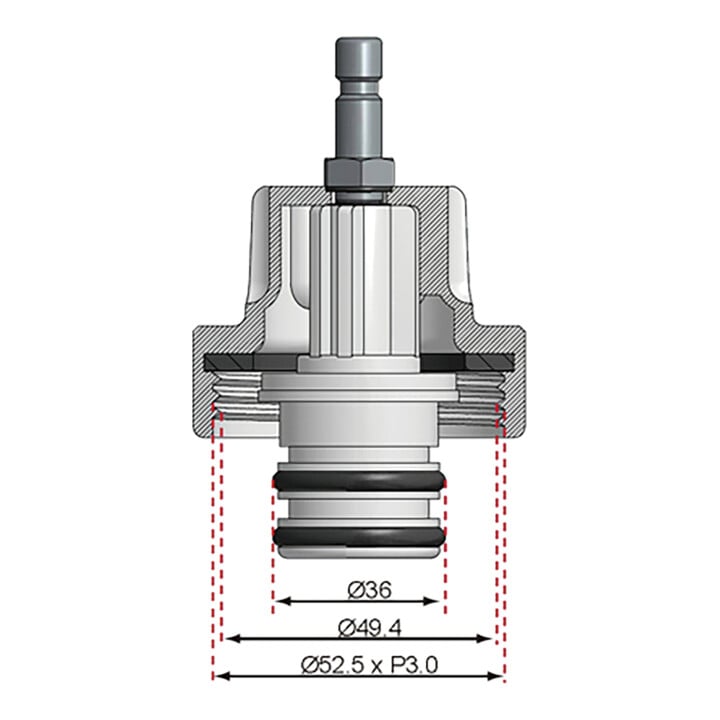 BGS Adaptateur 21 pour art. 8027, 8098 pour Fiat, Opel, Saab