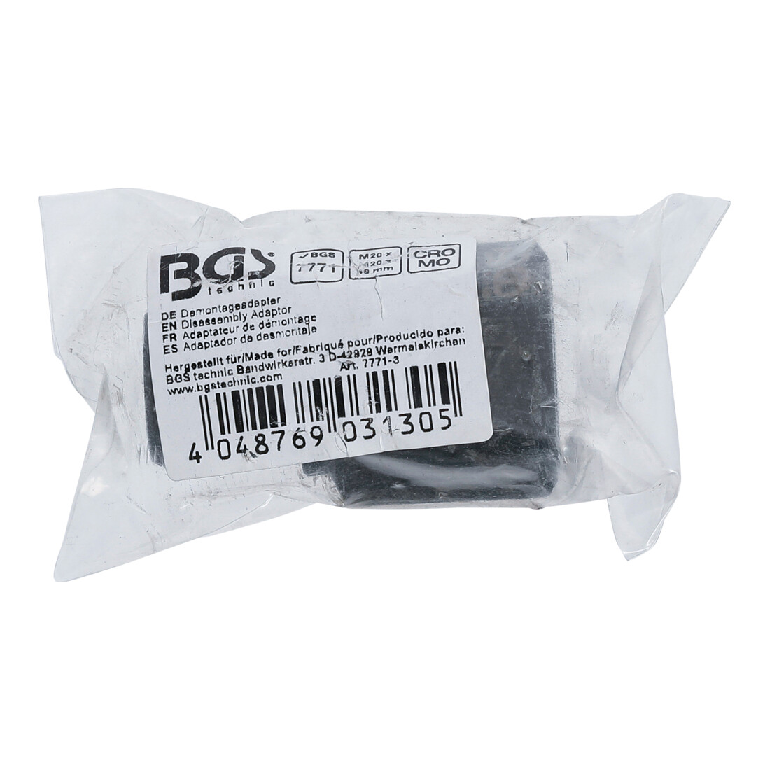 BGS Adaptateur de démontage d’art. 7771 M20 x M20 x 49 mm