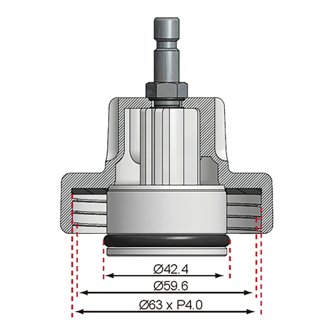 BGS Adaptateur no 13 pour art. 8027, 8098 pour Chrysler, Mercedes-Benz
