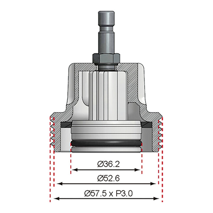 BGS Adaptateur no 8 pour art. 8027, 8098 pour VW