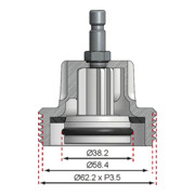 BGS Adaptateur no 9 pour art. 8027, 8098 pour Audi, BMW, Porsche, VW-5