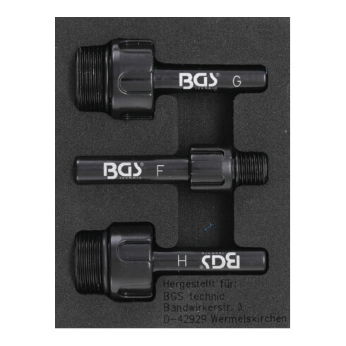 BGS Adaptateurs pour appareil de remplissage de boite de vitesse pour Audi, Mercedes-Benz, VW