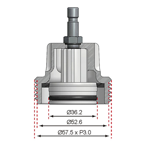 BGS Adapter 8 voor BGS 8027, 8098 | voor VW