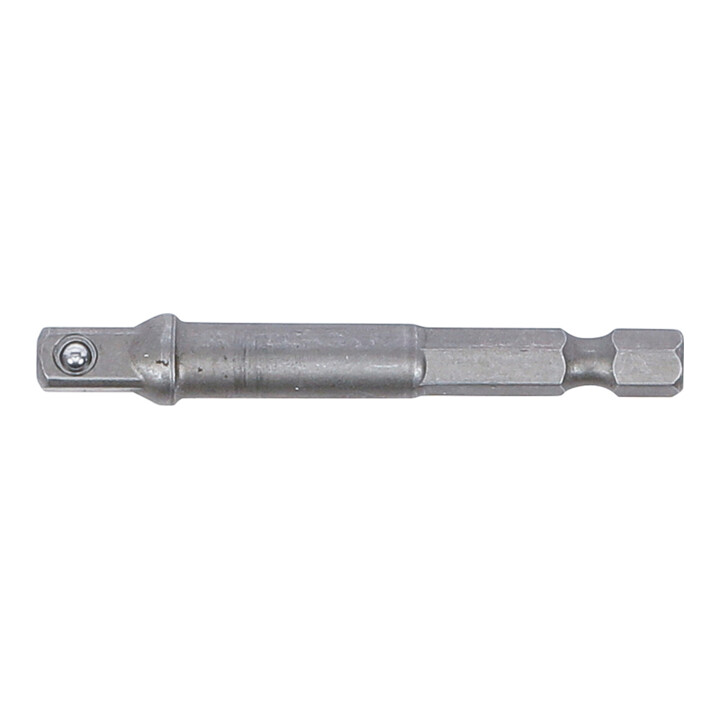 BGS Adapter für Bohrmaschinen 9685-1, Antrieb Außensechskant 6,3 mm (1/4") / Abtrieb Außenvierkant 6,3 mm (1/4")