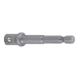 BGS Adapter für Bohrmaschinen 9685-2, Antrieb Außensechskant 6,3 mm (1/4") / Abtrieb Außenvierkant 10 mm (3/8")
