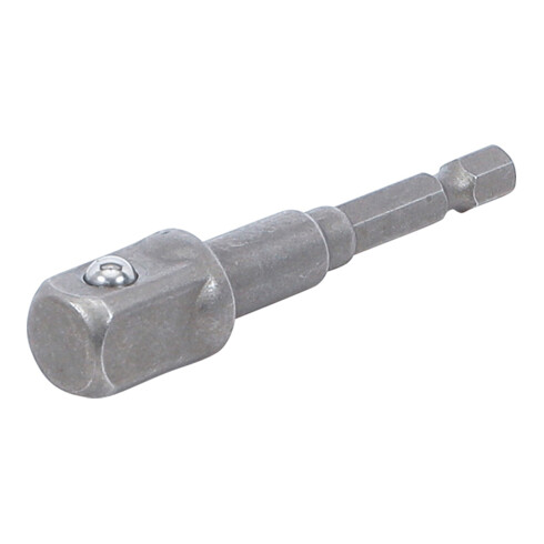 BGS Adapter für Bohrmaschinen 9685-3, Antrieb Außensechskant 6,3 mm (1/4") / Abtrieb Außenvierkant 12,5 mm (1/2")