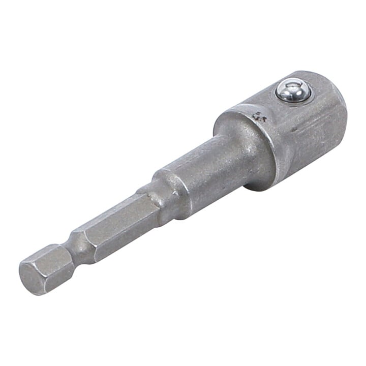 BGS Adapter für Bohrmaschinen 9685-3, Antrieb Außensechskant 6,3 mm (1/4") / Abtrieb Außenvierkant 12,5 mm (1/2")