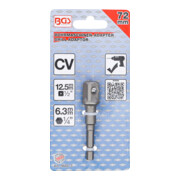 BGS Adapter für Bohrmaschinen 9685-3, Antrieb Außensechskant 6,3 mm (1/4") / Abtrieb Außenvierkant 12,5 mm (1/2")-4