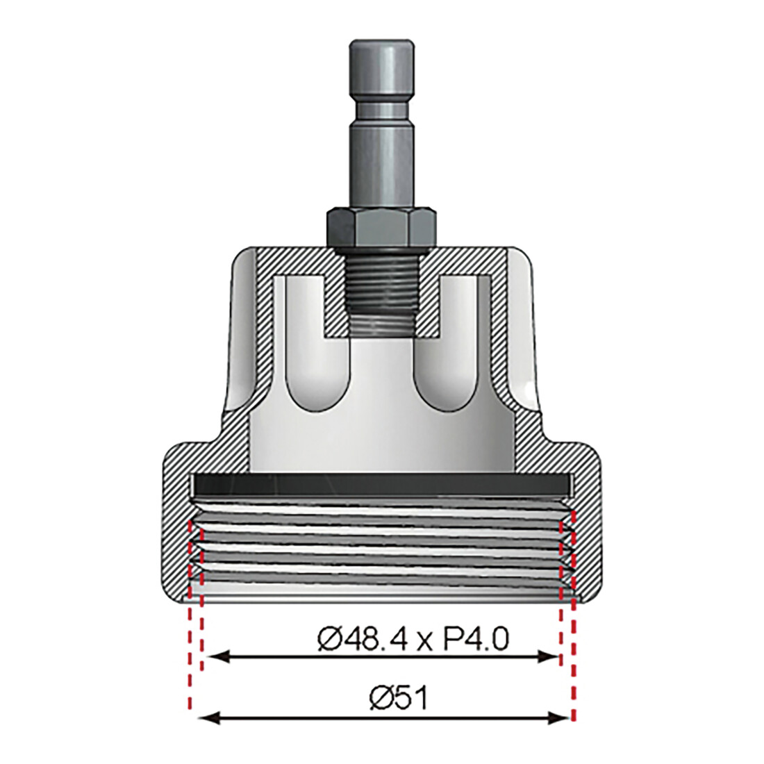 BGS Adapter Nr. 11 für Art. 8027, 8098 8027-11, für Audi, VW