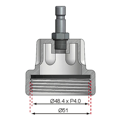 BGS Adapter nr. 11 voor BGS 8027, 8098 | voor Audi, VW