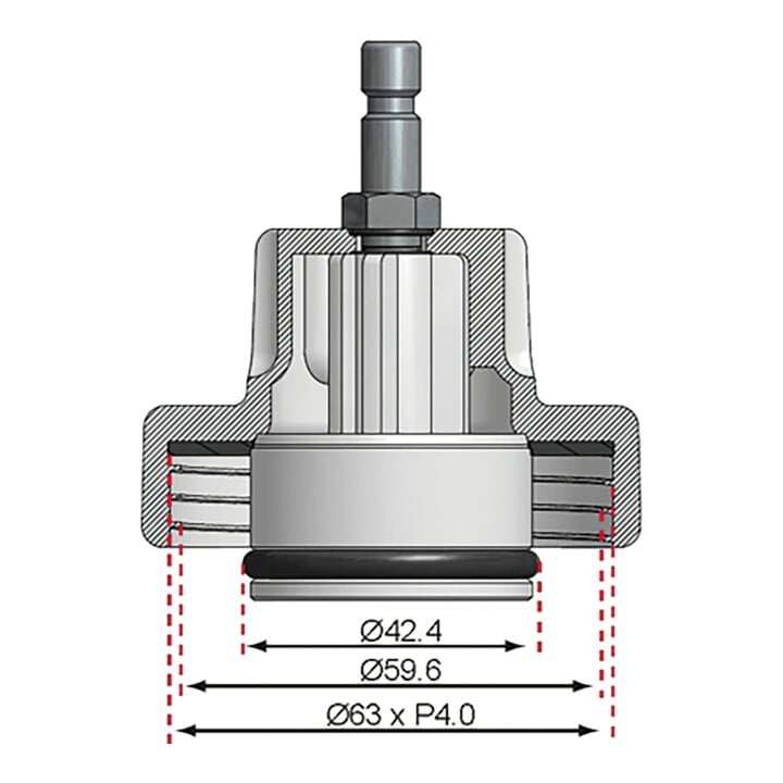 BGS Adapter Nr. 13 für Art. 8027, 8098 8027-13, für Chrysler, Mercedes-Benz