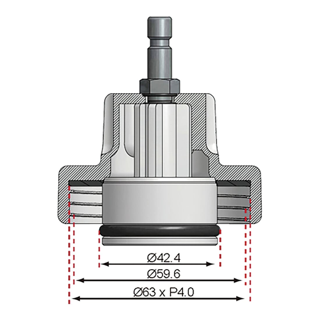 BGS Adapter nr. 13 voor BGS 8027, 8098 | voor Chrysler, Mercedes-Benz