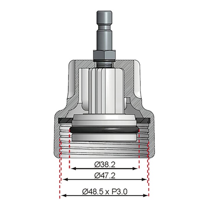 BGS Adapter Nr. 18 für Art. 8027, 8098 8027-18, für VW