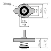 BGS Adapter Nr. 4 für Art. 8027, 8098 8027-4, für Ford, Honda, Hyundai, Lexus, Mazda, Mercedes-Benz, Mitsubishi, Nissan, Peugeot, Subaru, Suzuki, Toyota-4