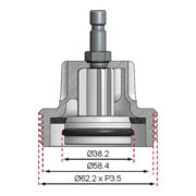 BGS Adapter Nr. 9 für Art. 8027, 8098 8027-9, für Audi, BMW, Porsche, VW-5