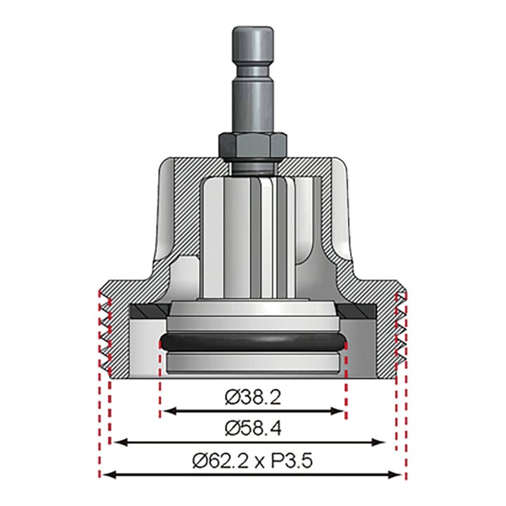 BGS Adapter Nr. 9 für Art. 8027, 8098 8027-9, für Audi, BMW, Porsche, VW