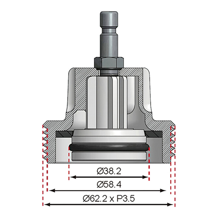 BGS Adapter nr. 9 voor BGS 8027, 8098 | voor Audi, BMW, Porsche, VW