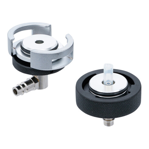 BGS Adapter-Satz für Druckluft-Bremsenentlüfter für Tesla Modelle 3, Y, S, X 2-tlg.