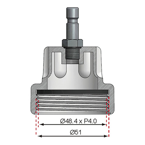 BGS Adattatore n. 11 per BGS 8027, 8098, per Audi, VW