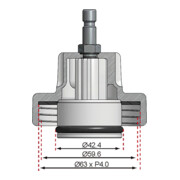 BGS Adattatore n. 13 per BGS 8027, 8098, per Chrysler, Mercedes-Benz-5