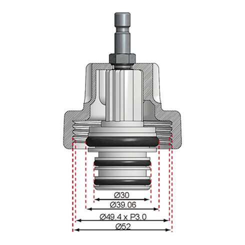 BGS Adattatore n. 17 per BGS 8027, 8098, per BMW