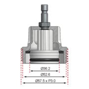 BGS Adattatore n. 8 per BGS 8027, 8098, per VW-5