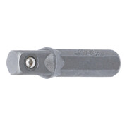 BGS Adattatore per bit a cricchetto esagonale 6,3mm - quadro interno 6,3mm 30mm