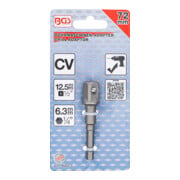 BGS Adattatore per trapano, attacco esagono esterno 6,3 mm (1/4") / esagono interno 12,5 mm (1/2")-5