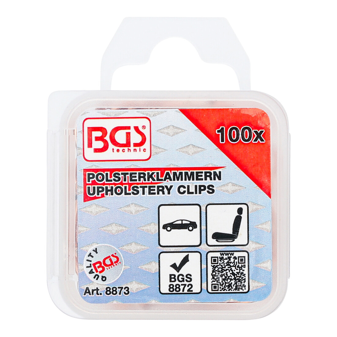 BGS Agrafes d'ameublement 100 pièces