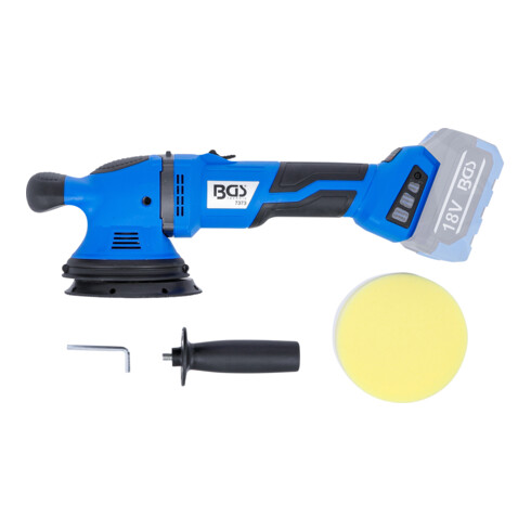 BGS Akku-Exzenter-Poliermaschine, bürstenlos, 18 V, ohne Akku