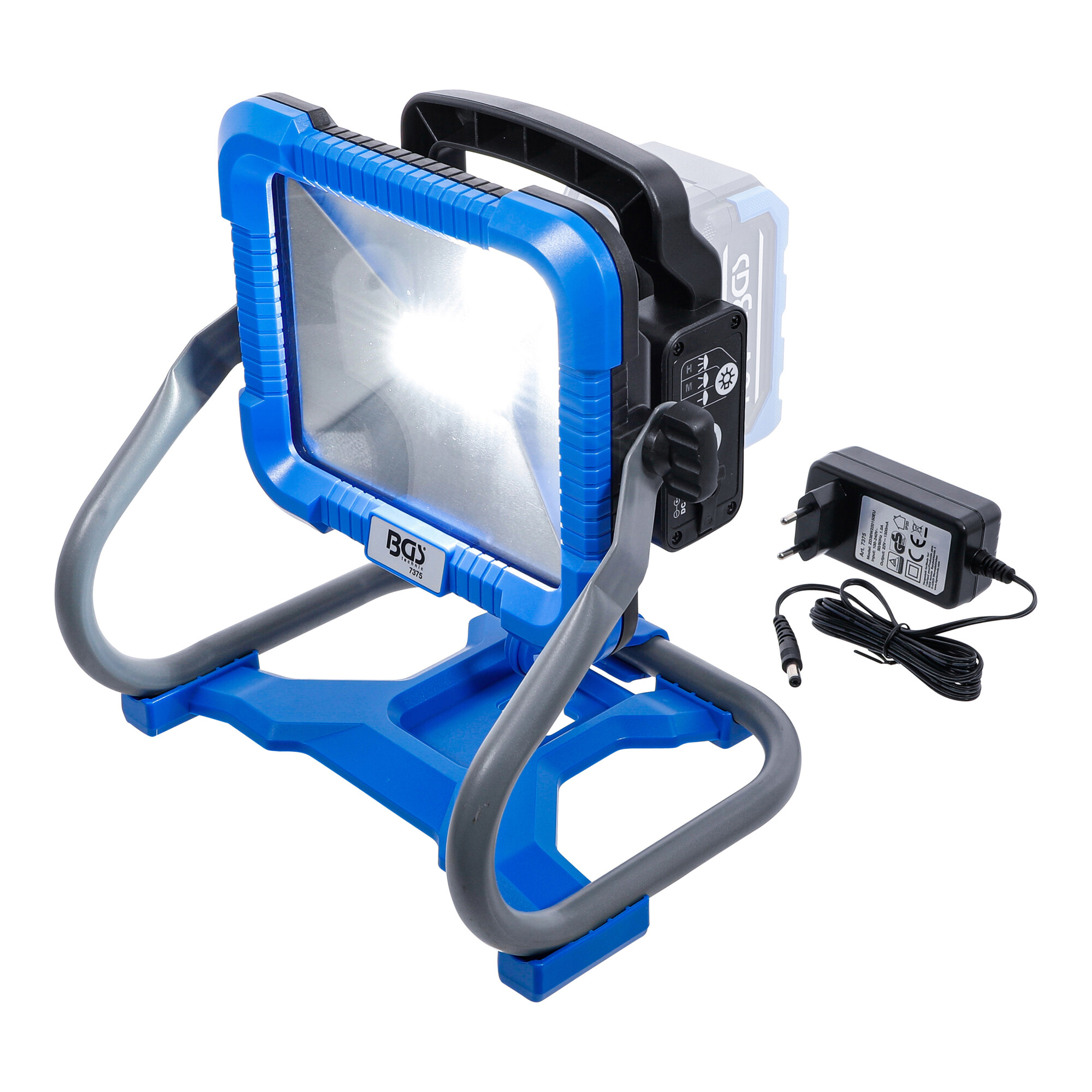 BGS Akku-LED-Arbeitsleuchte, klappbar, 18 V, ohne Akku ; BGS technic