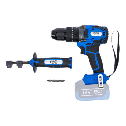 BGS Akku-Schlagbohrschrauber, bürstenlos, 80 Nm, 18 V, ohne Akku