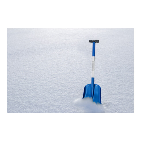 BGS Aluminium-Schneeschaufel 2139, mit steckbarem Schnellverschluss-Stiel