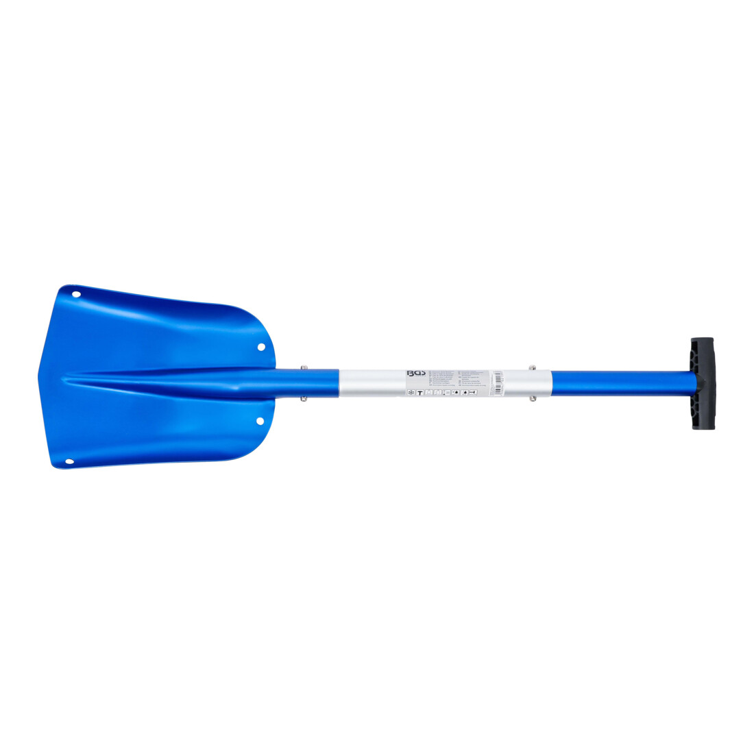 BGS Aluminium-Schneeschaufel 2139, mit steckbarem Schnellverschluss-Stiel
