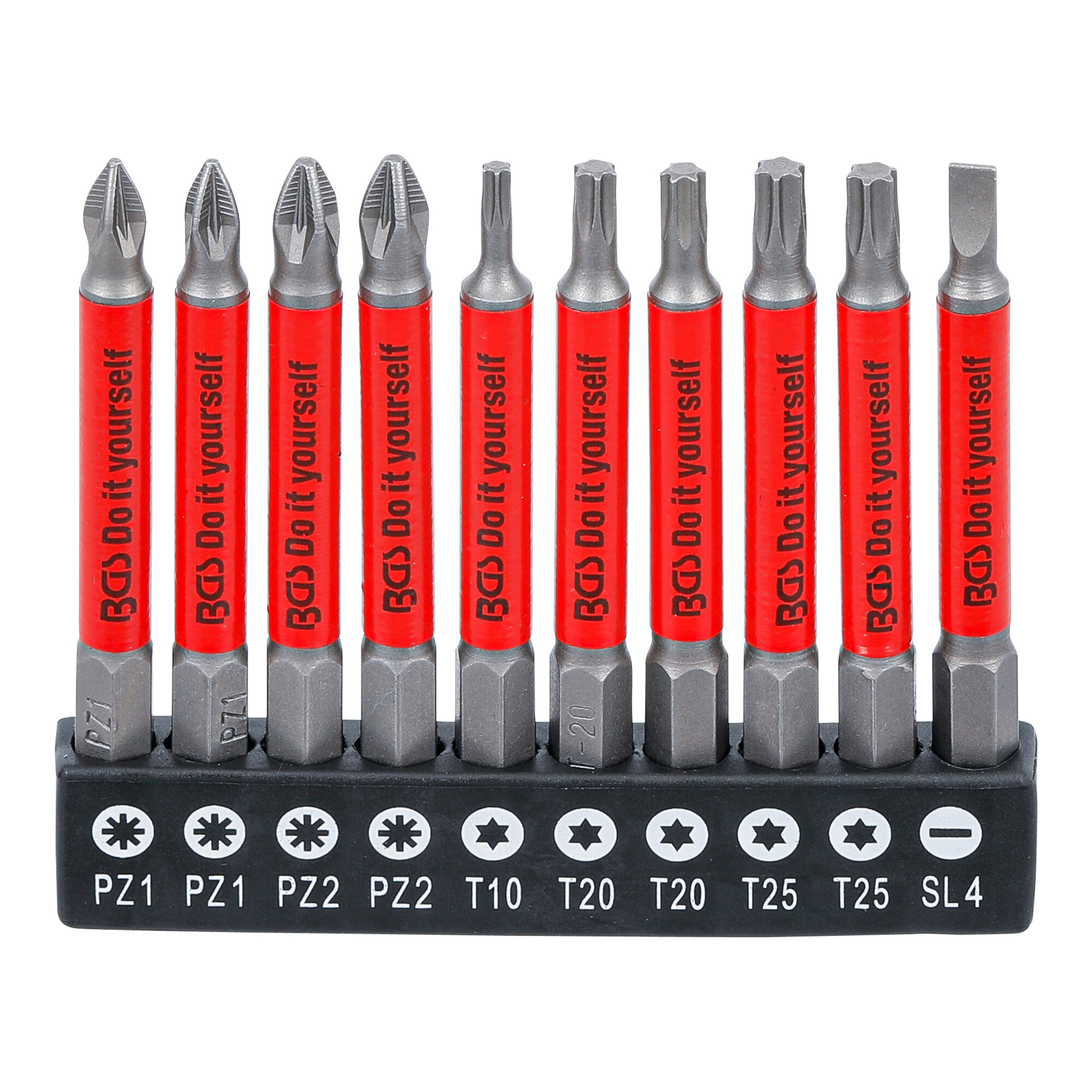 BGS Antirutsch-Bit-Satz, magnetisch, 70 mm, 10-tlg. ; BGS Do it yourself
