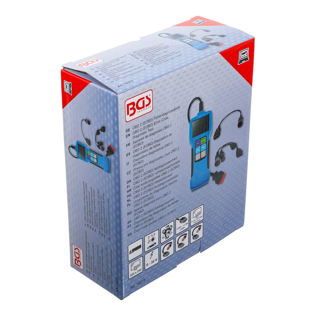 BGS Appareil de diagnostic d’erreurs OBD 2 (EOBD) pour camion