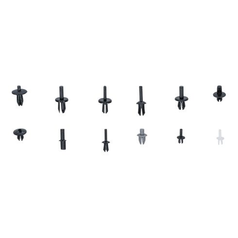 BGS Assortiment bevestigingsclips voor VW, Audi, Volvo, Chrysler, Ford, Mercedes-Benz | 350-dlg.