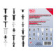 BGS Assortiment de clips de fixation automobiles pour Mazda GM, Chrylser & Nissan, 415 pièces-1