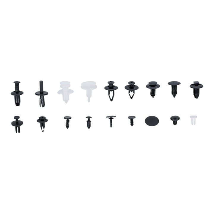 BGS Assortiment de clips de fixation automobiles pour Mazda GM, Chrylser & Nissan, 415 pièces