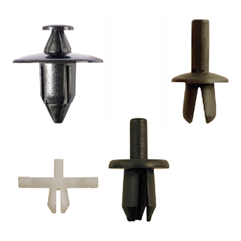 BGS Assortiment de clips de fixation automobiles pour Volvo 350 pièces