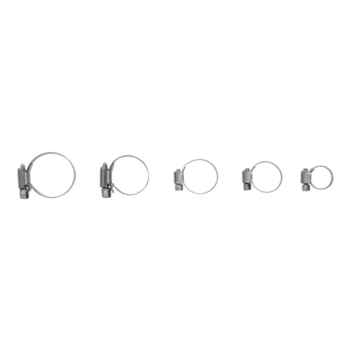 BGS Assortiment de colliers de serrage inoxydable Ø 16 - 38 mm 26 pièces