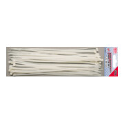 BGS Assortiment de colliers plastique blancs 4,8 x 300 mm 50 pièces